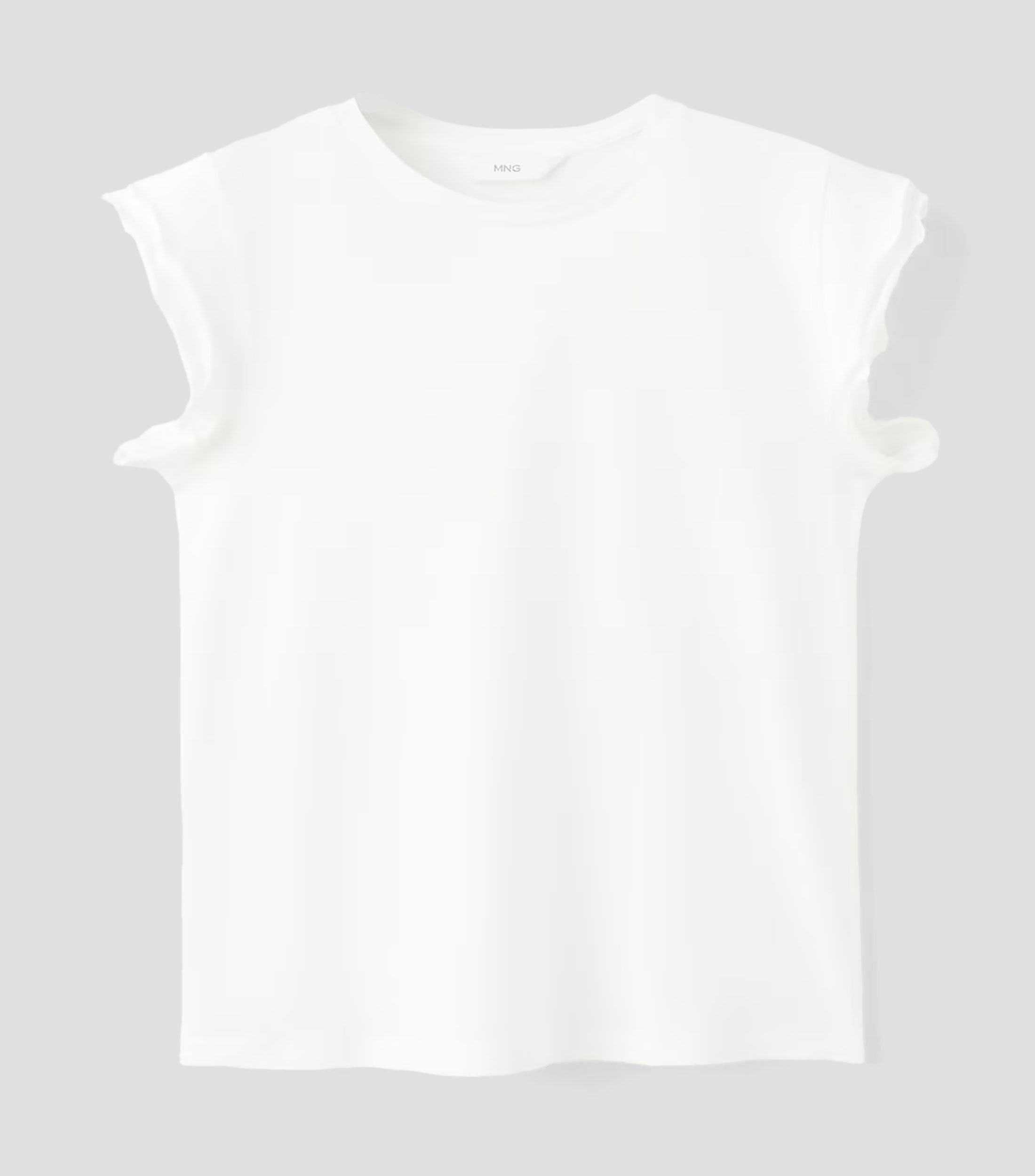 Playera cuello redondo sin mangas lisa Niña
